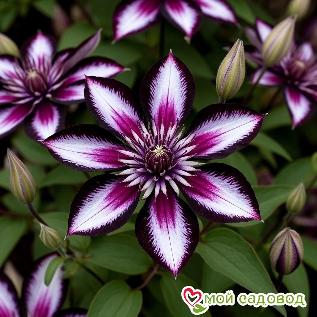 Клематис Индиго Дрим